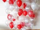 Wandverkleidung aus Ballons