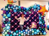 Fotorahmen und Wand aus Luftballons Unterwasserwelt