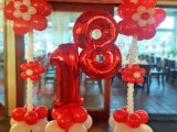 Ballonbogen fur schoene Fotos und Geburstagsbouquet
