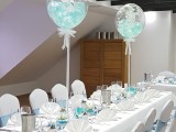 Ballon Tischdekoration mit Bubbles